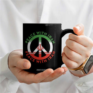Peace With Iran Coffee Mug Not War In Middle East TS12 Print Your Wear