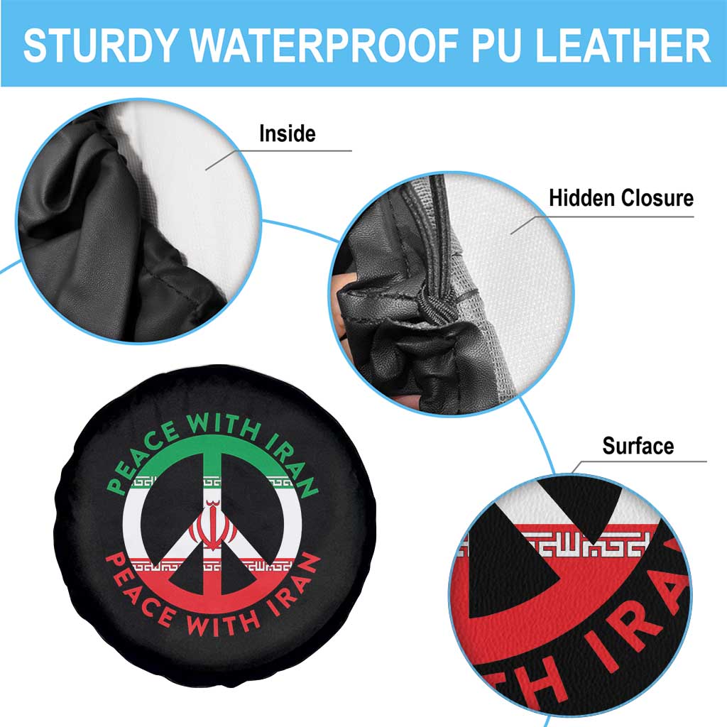 Peace With Iran Spare Tire Cover Not War In Middle East TS12 Print Your Wear