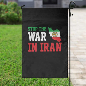 Stop The War In Iran Garden Flag Iran Freedom Protest TS12 Print Your Wear