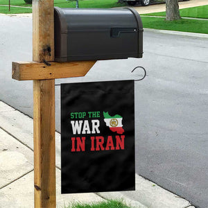 Stop The War In Iran Garden Flag Iran Freedom Protest TS12 Print Your Wear