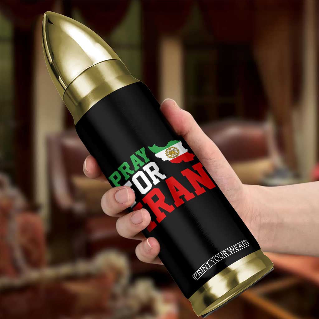 Pray For Iran Bullet Tumbler Anti War Protest Apparel Gift TS12 Print Your Wear