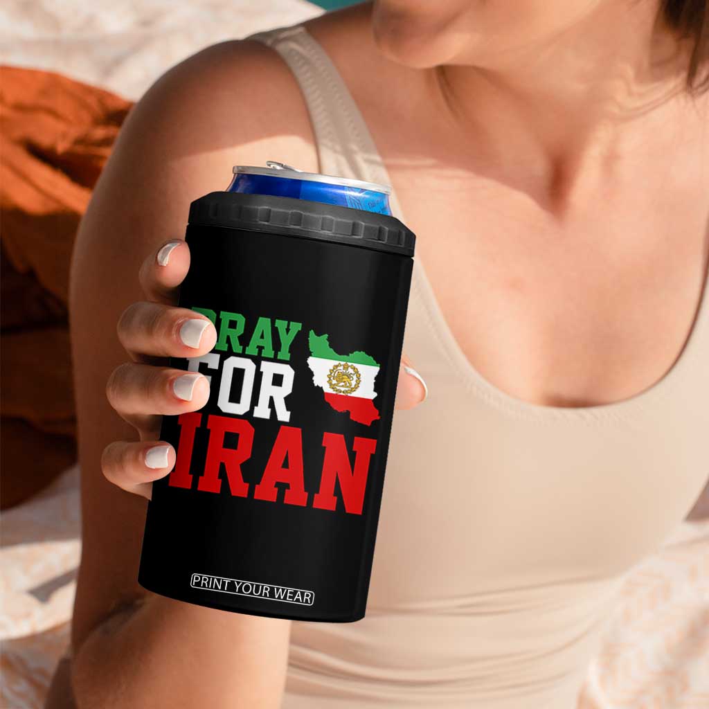 Pray For Iran 4 in 1 Can Cooler Tumbler Anti War Protest Apparel Gift TS12 Print Your Wear
