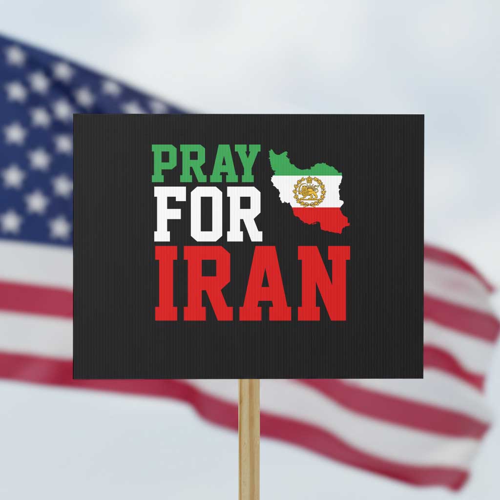 Pray For Iran Protest Sign Anti War Protest Apparel Gift TS12 Horizontal 18