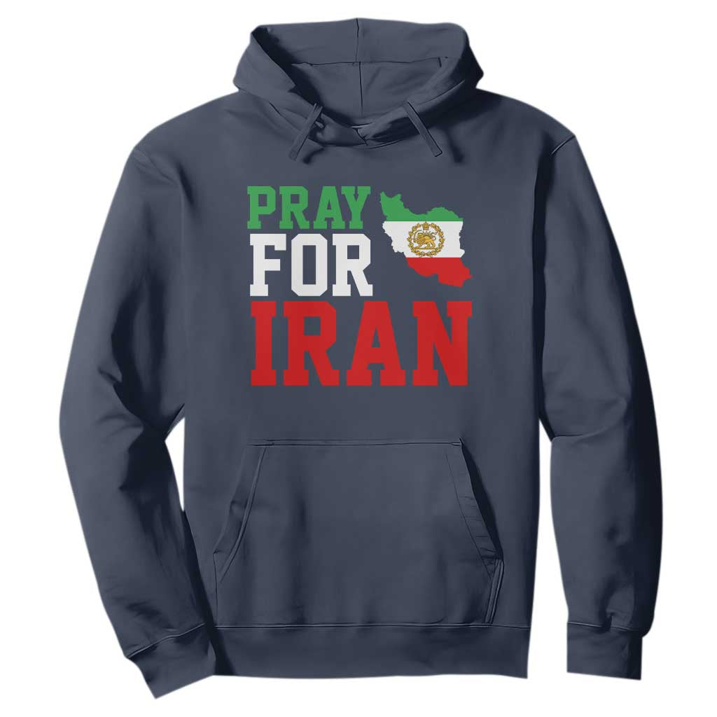 Pray For Iran Hoodie Anti War Protest Apparel Gift TS12 Navy Print Your Wear