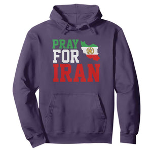 Pray For Iran Hoodie Anti War Protest Apparel Gift TS12 Purple Print Your Wear