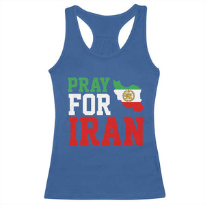 Pray For Iran Racerback Tank Top Anti War Protest Apparel Gift TS12 Royal Blue Print Your Wear