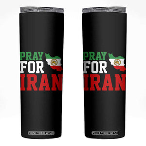 Pray For Iran Skinny Tumbler Anti War Protest Apparel Gift TS12 Black Print Your Wear