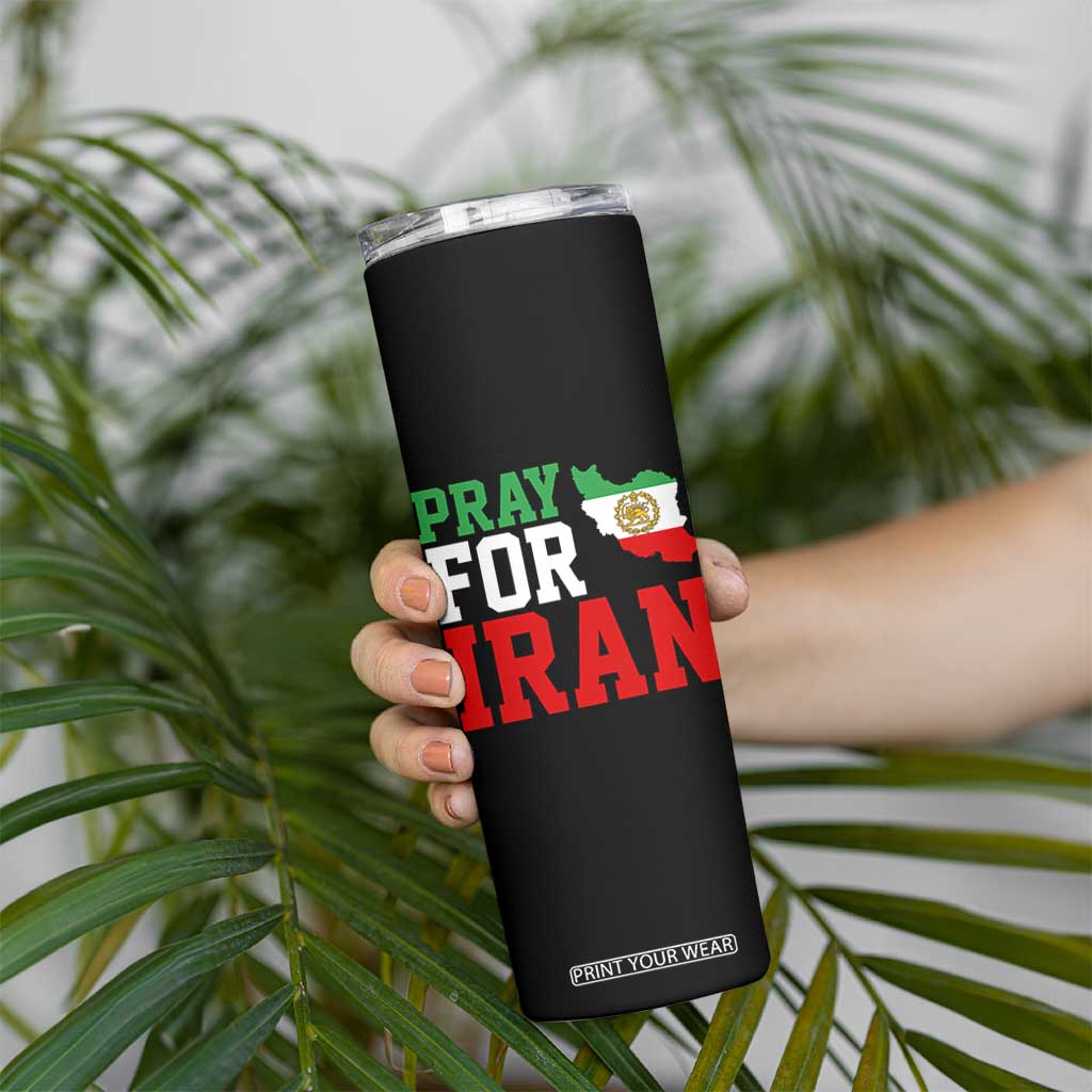 Pray For Iran Skinny Tumbler Anti War Protest Apparel Gift TS12 Print Your Wear