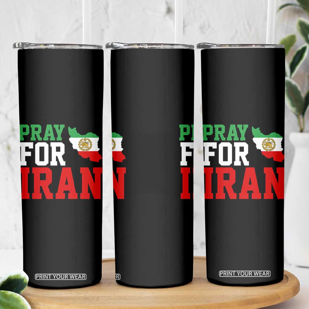 Pray For Iran Skinny Tumbler Anti War Protest Apparel Gift TS12 Print Your Wear