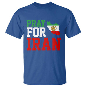 Pray For Iran T Shirt Anti War Protest Apparel Gift TS12 Royal Blue Print Your Wear