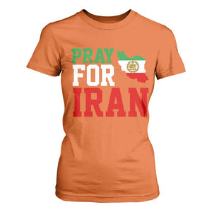 Pray For Iran T Shirt For Women Anti War Protest Apparel Gift TS12 Orange Print Your Wear