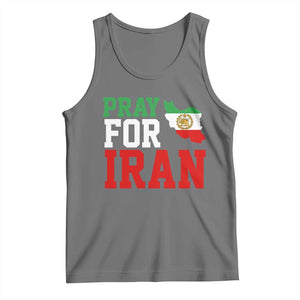 Pray For Iran Tank Top Anti War Protest Apparel Gift TS12 Black Heather Print Your Wear