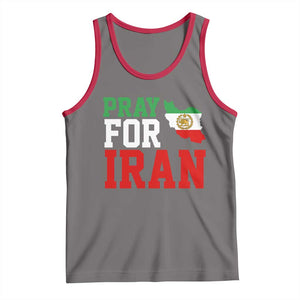Pray For Iran Tank Top Anti War Protest Apparel Gift TS12 Deep Heather Red Print Your Wear
