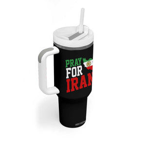 Pray For Iran Tumbler With Handle Anti War Protest Apparel Gift TS12 Print Your Wear