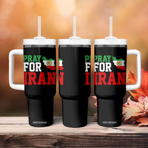 Pray For Iran Tumbler With Handle Anti War Protest Apparel Gift TS12 Print Your Wear
