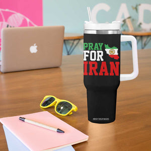 Pray For Iran Tumbler With Handle Anti War Protest Apparel Gift TS12 Print Your Wear