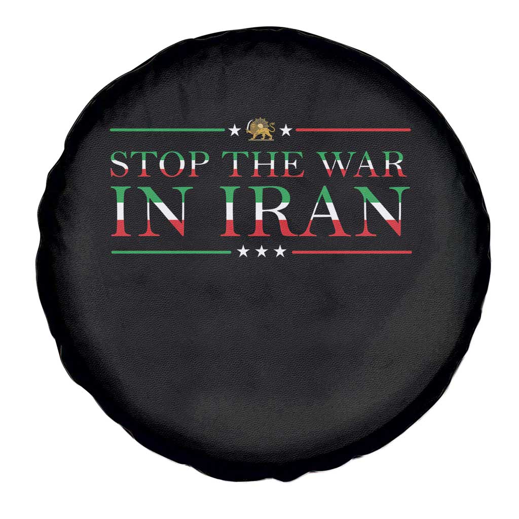 Stop The War In Iran Spare Tire Cover Anti War Protest TS12 Print Your Wear