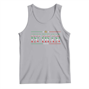 Stop The War In Iran Tank Top Anti War Protest TS12 Athletic Heather Print Your Wear