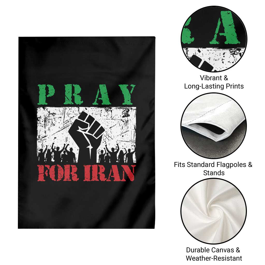 Pray For Iran Garden Flag Support Iranian People Peace TS12 Print Your Wear