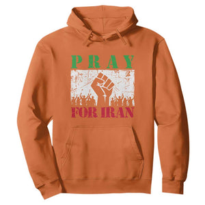Pray For Iran Hoodie Support Iranian People Peace TS12 Orange Print Your Wear