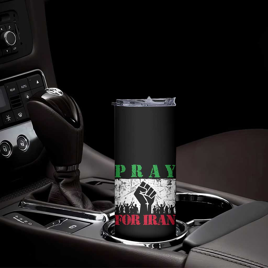 Pray For Iran Skinny Tumbler Support Iranian People Peace TS12 Print Your Wear