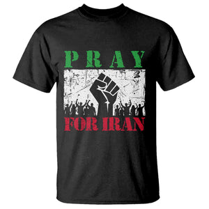 Pray For Iran T Shirt Support Iranian People Peace TS12 Black Print Your Wear
