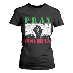 Pray For Iran T Shirt For Women Support Iranian People Peace TS12 Black Print Your Wear