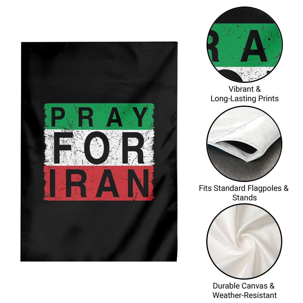 Pray For Iran Garden Flag Support Peace For Iran TS12 Print Your Wear