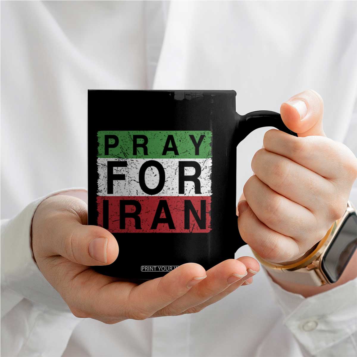 Pray For Iran Coffee Mug Support Peace For Iran TS12 Print Your Wear