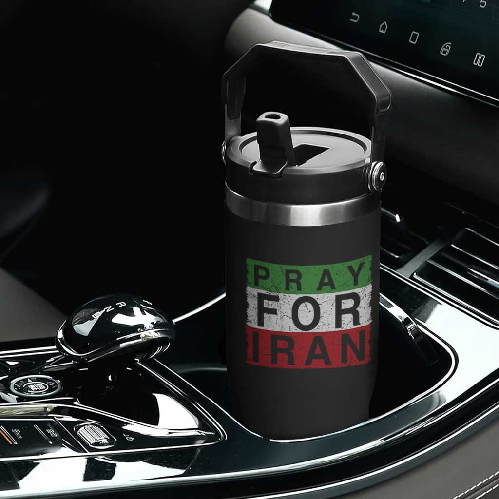 Pray For Iran Flip Straw Tumbler Support Peace For Iran TS12 Print Your Wear