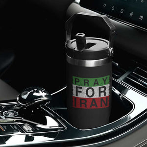 Pray For Iran Flip Straw Tumbler Support Peace For Iran TS12 Print Your Wear