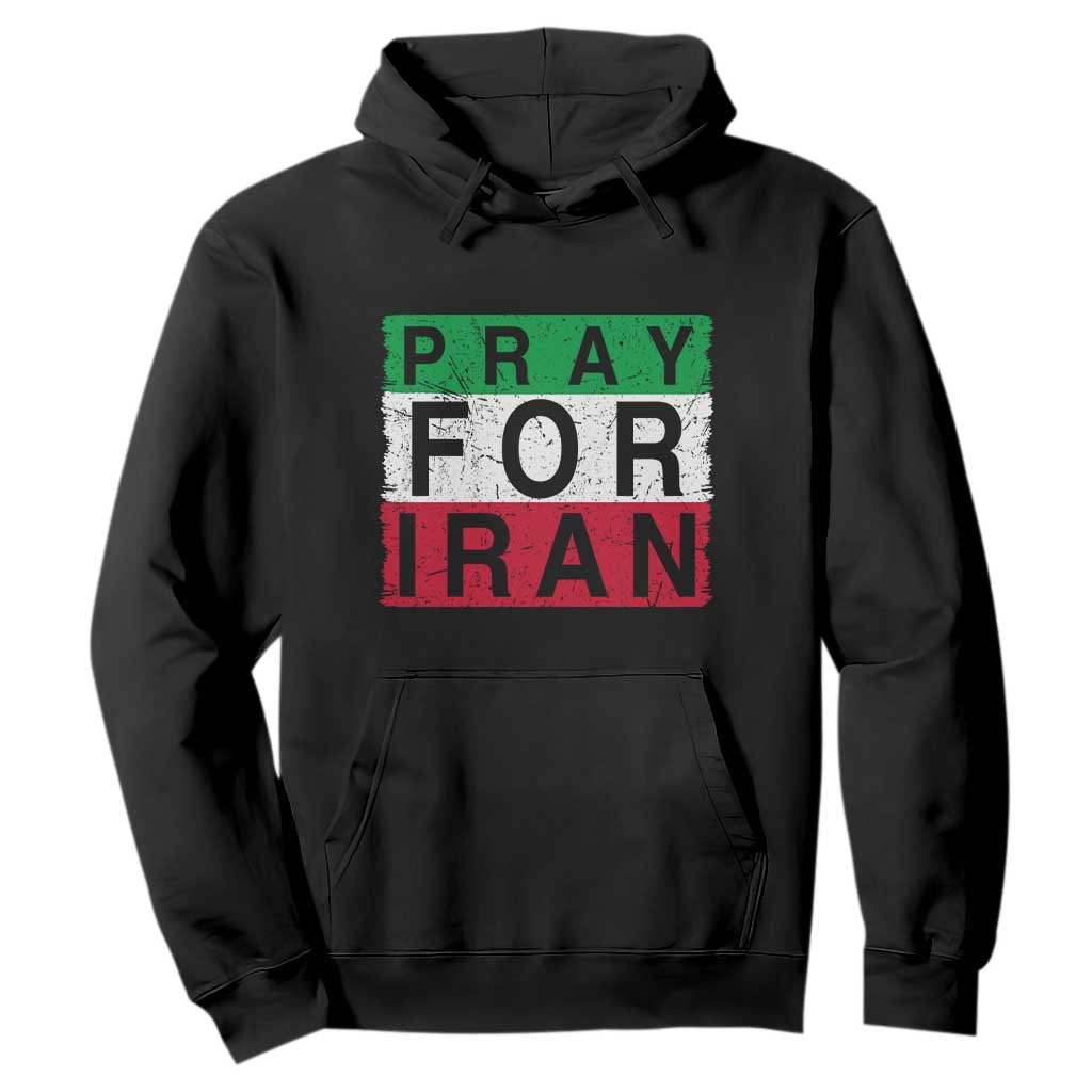 Pray For Iran Hoodie Support Peace For Iran TS12 Black Print Your Wear