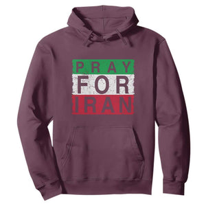 Pray For Iran Hoodie Support Peace For Iran TS12 Maroon Print Your Wear