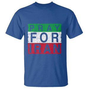 Pray For Iran T Shirt Support Peace For Iran TS12 Royal Blue Print Your Wear