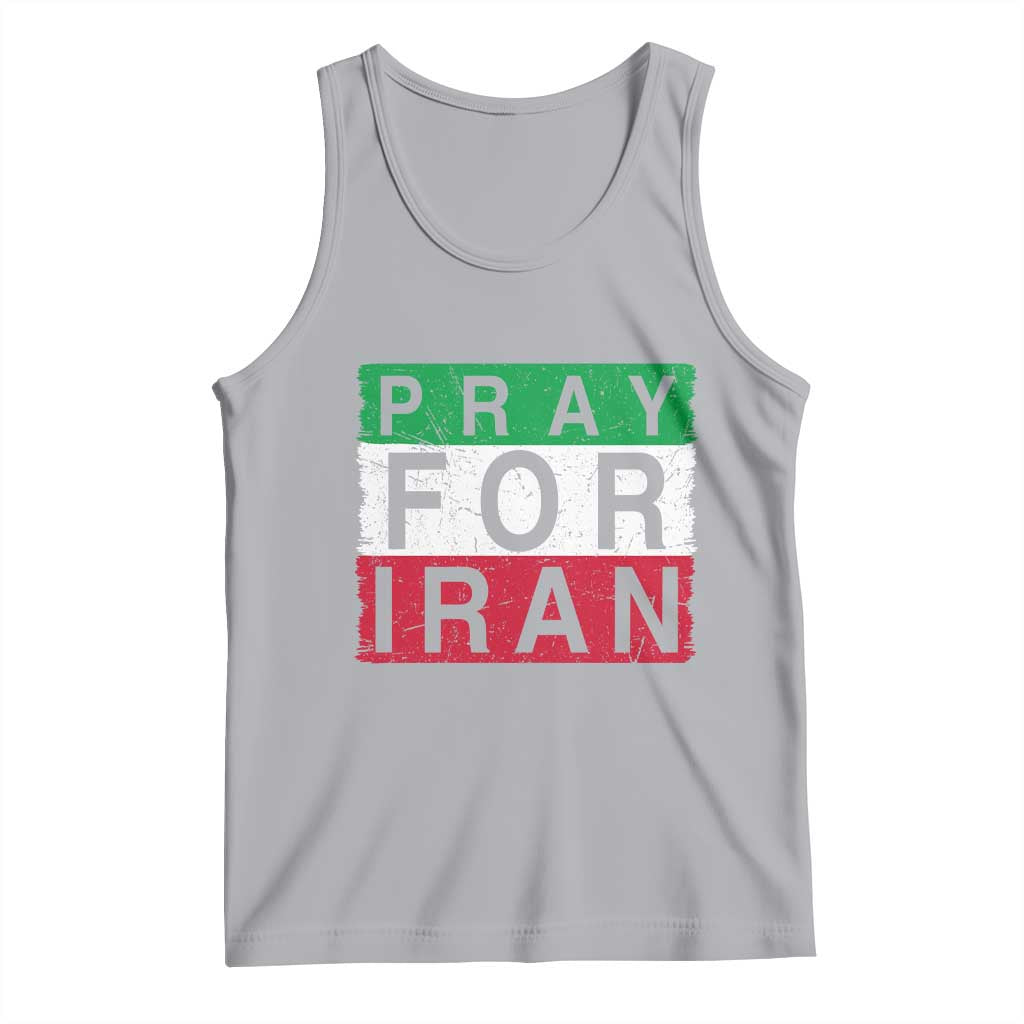 Pray For Iran Tank Top Support Peace For Iran TS12 Athletic Heather Print Your Wear