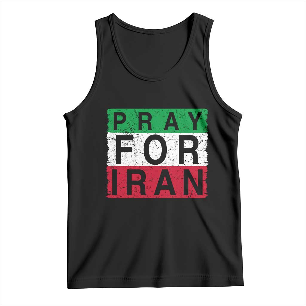 Pray For Iran Tank Top Support Peace For Iran TS12 Black Print Your Wear