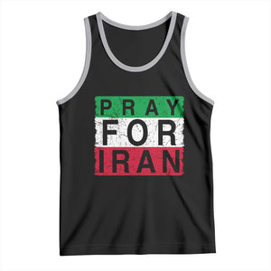 Pray For Iran Tank Top Support Peace For Iran TS12 Black Athletic Heather Print Your Wear