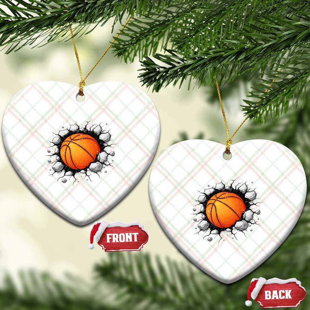 Funny Basketball Bursting Through Wall Ceramic Ornament Sports Fan Gift TS12 Print Your Wear