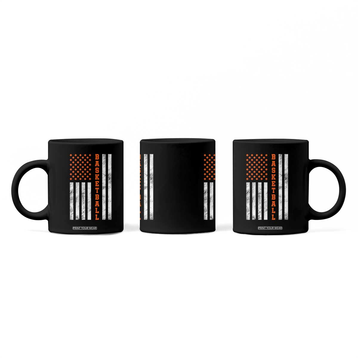 American Flag Basketball Coffee Mug USA Sports Fan TS12 Print Your Wear