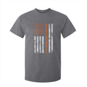American Flag Basketball T Shirt For Kid USA Sports Fan TS12 Charcoal Print Your Wear