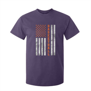 American Flag Basketball T Shirt For Kid USA Sports Fan TS12 Purple Print Your Wear
