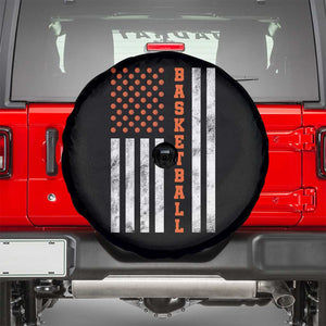 American Flag Basketball Spare Tire Cover USA Sports Fan TS12 Black Print Your Wear