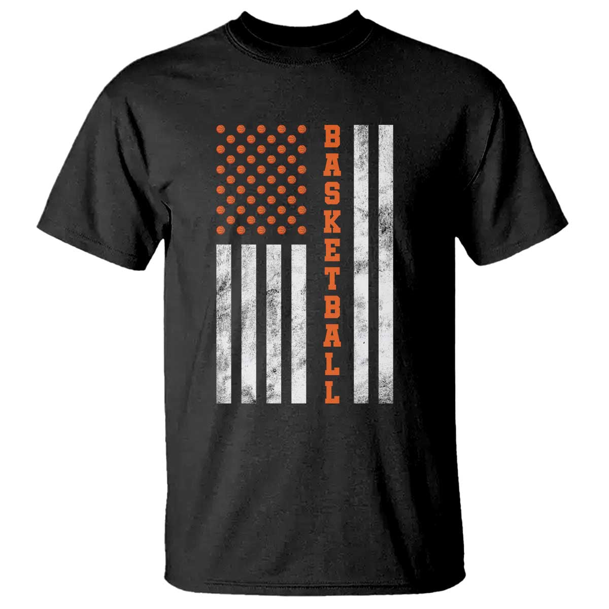 American Flag Basketball T Shirt USA Sports Fan TS12 Black Print Your Wear