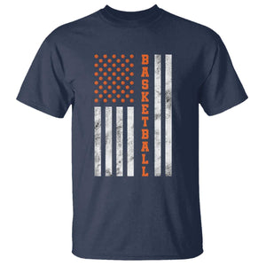 American Flag Basketball T Shirt USA Sports Fan TS12 Navy Print Your Wear