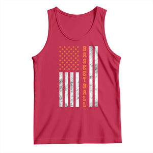 American Flag Basketball Tank Top USA Sports Fan TS12 Red Print Your Wear