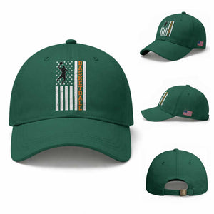American Flag Basketball Baseball Cap Patriotic Sports Lover Gift TS12 Baseball Cap Universal Fit Irish Green Print Your Wear