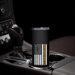 American Flag Basketball Skinny Tumbler Patriotic Sports Lover Gift TS12 Print Your Wear