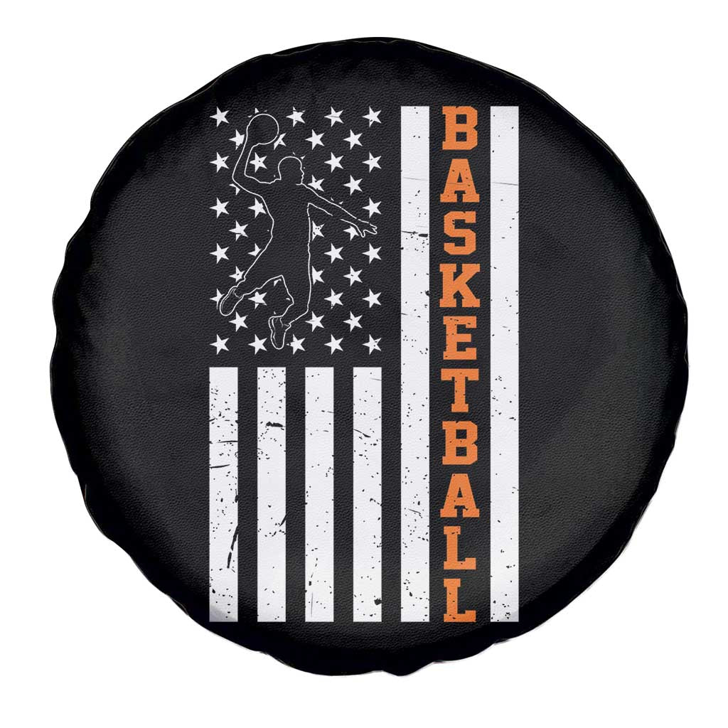 American Flag Basketball Spare Tire Cover Patriotic Sports Lover Gift TS12 Print Your Wear