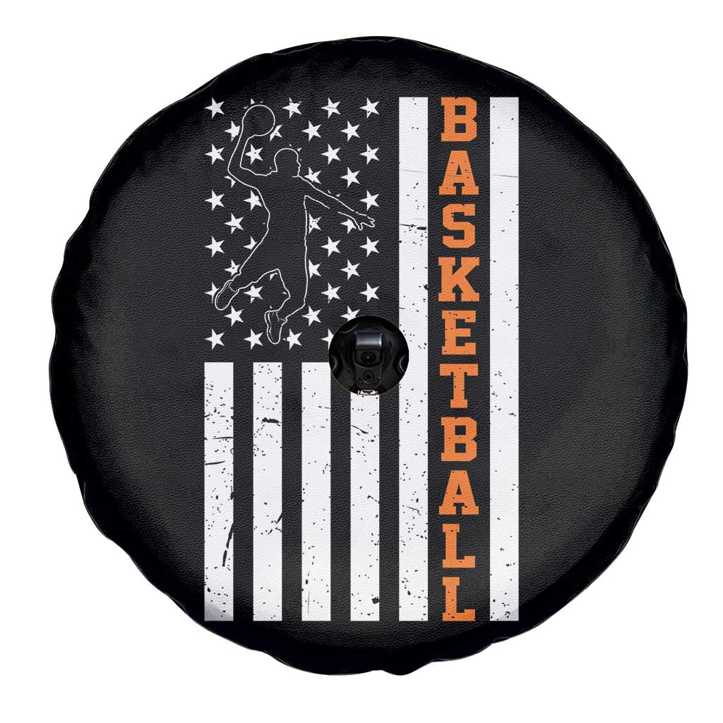 American Flag Basketball Spare Tire Cover Patriotic Sports Lover Gift TS12 Print Your Wear