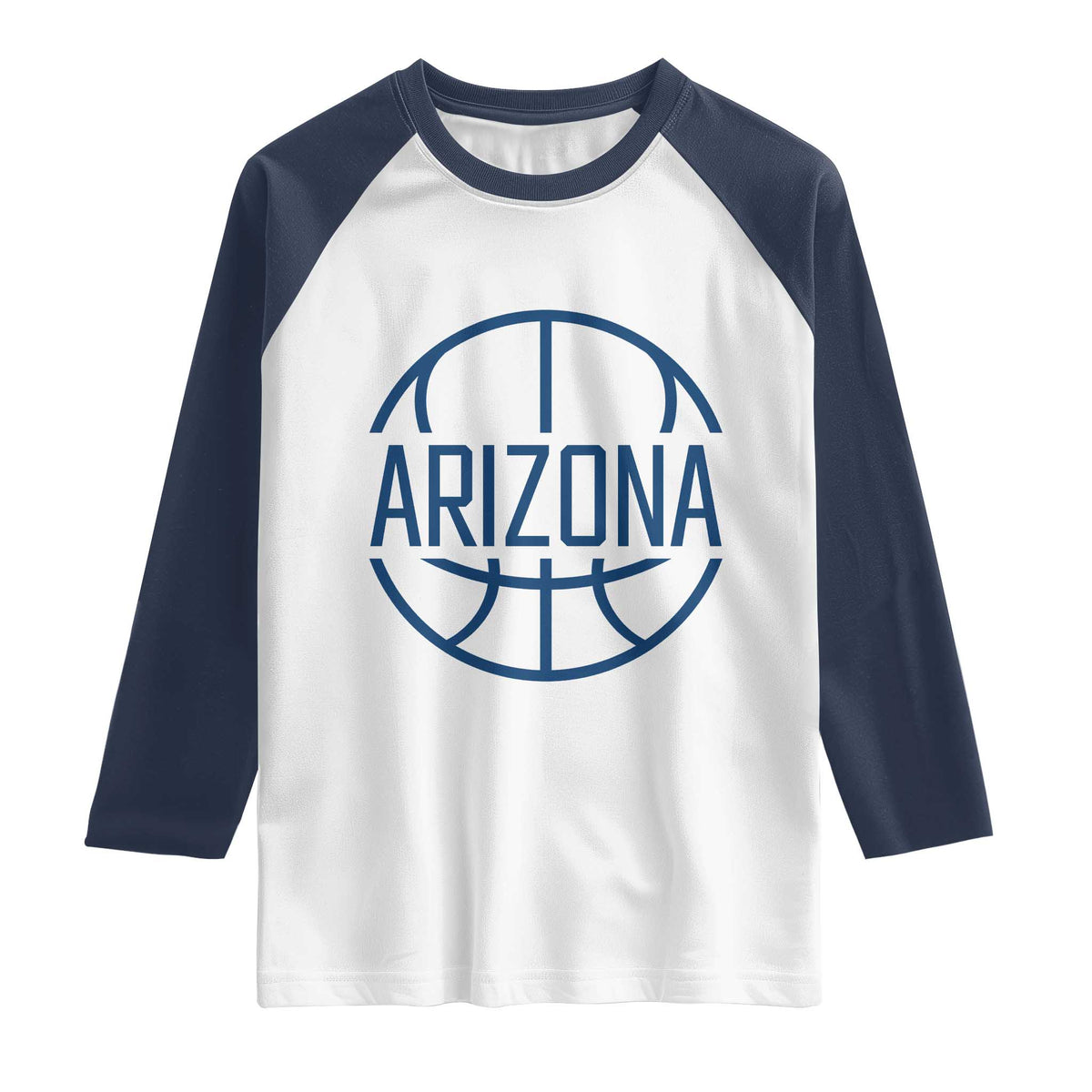 Arizona State Pride Raglan Shirt Grand Canyon State Basketball Gift TS12 White Navy Print Your Wear